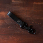 läder loop nyckelring dark edition