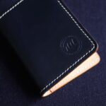 Nr. 62 Läderplånbok Blå