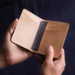 Nr. 62 Läderplånbok Blå