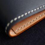 Nr. 62 Biker Läderplånbok Blå