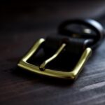 Klassiskt läderbälte mörkbrun