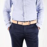 Axel läderbalte natur fram