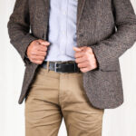 Erik läderbälte svart jacka vänster