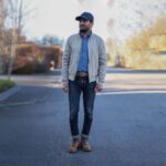 Heirloom roughout suede dubbelt läderbälte outfit