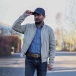 Heirloom roughout suede dubbelt läderbälte outfit closeup