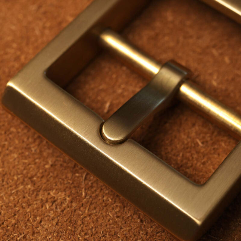 Heirloom roughout suede dubbelt läderbälte spänne