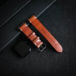 Läderarmband till Apple Watch Brun vänster