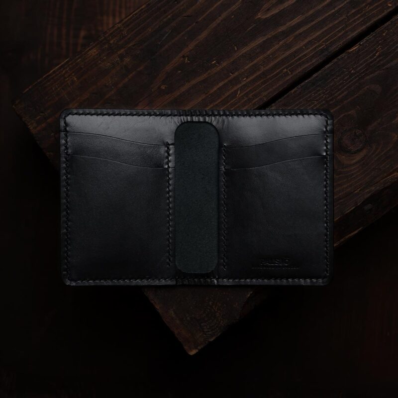 Nr. 62 läderplånbok dark edition-front-open