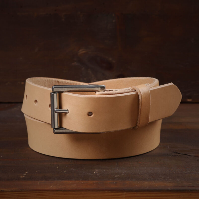 Vidar läderbälte natur