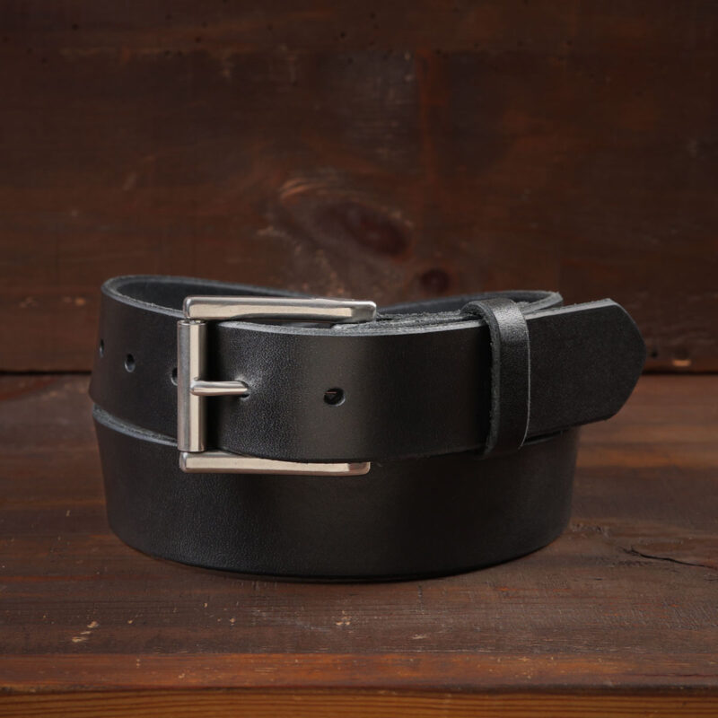 Vidar läderbälte svart