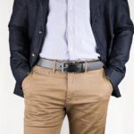 Vidar läderbälte svart fram