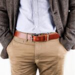 vidar läderbälte brun jacka fram