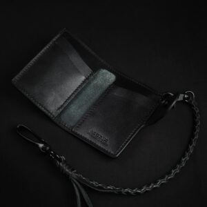 Biker Wallet with Vertical Pockets