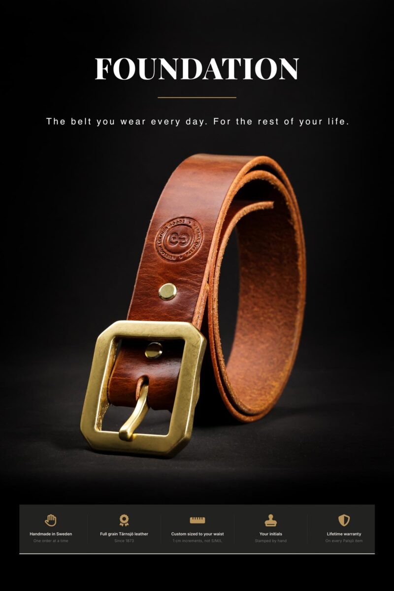 The Foundation — Handmade Men's Leather Belt Bundle