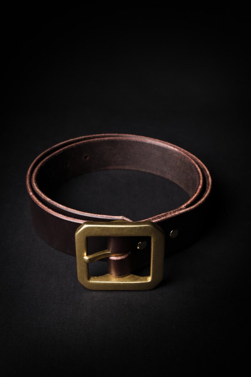 Leather Belt Bundle Men Nils Dark Brown