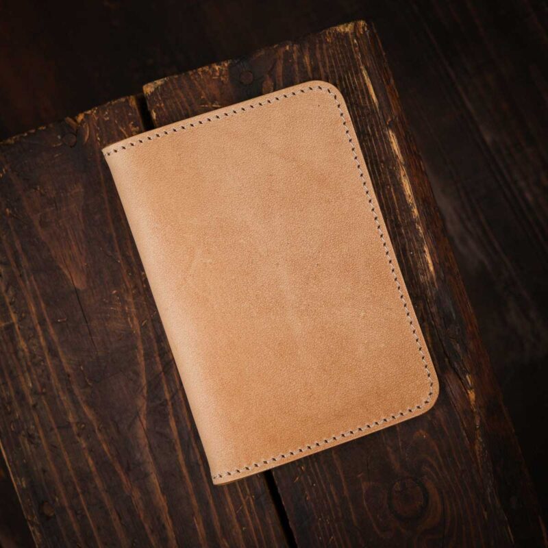 Leather Passport Wallet Natural