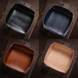 Matching Leather Catchall Valet Tray
