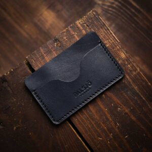 Minimalist Leather Wallet Blue