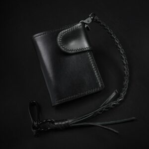 No. 62 Leather Biker Wallet Dark Edition