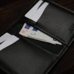 No. 62 Leather Bifold Wallet Dark Edition bills pockets