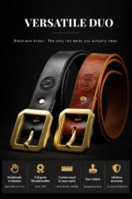 The Versatile Duo — Handmade Men's Leather Belt Bundle